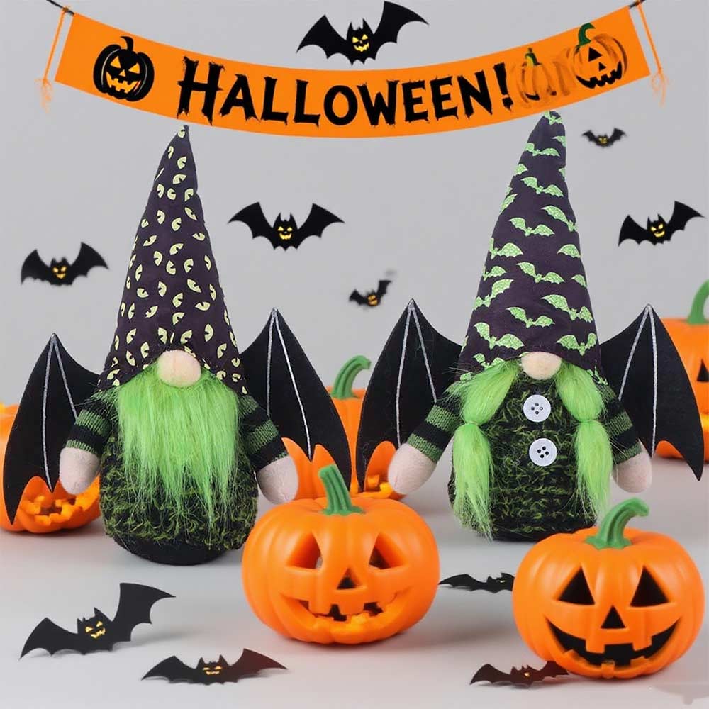 Mini Halloween Gnomes Doll Soft Dwarf Plush Doll Portable Faceless Doll  Party Supplies