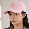 Korean Style Flower Baseball Cap Solid Color Sunshade Casquette Embroidered Peaked Hat  Sports
