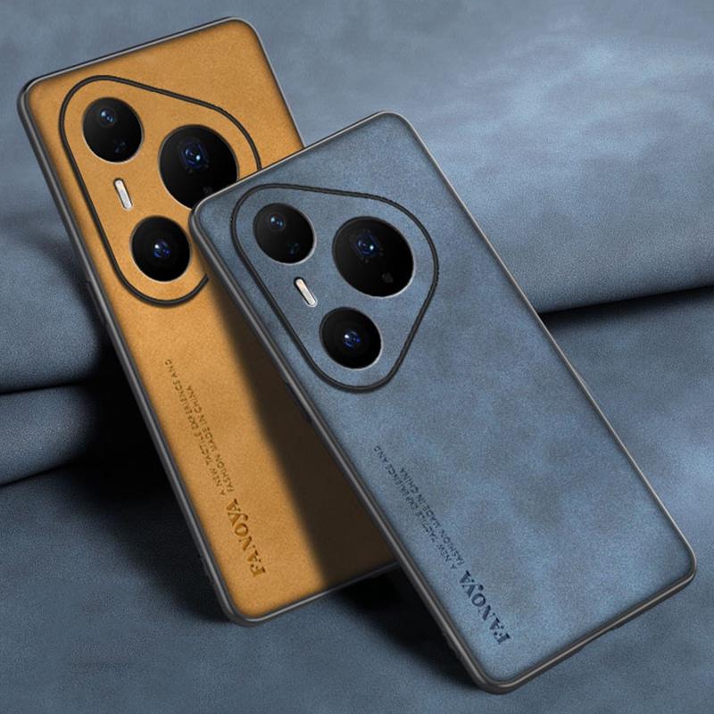 

For Huawei Pura 70 80 Pro Plus Case Luxury PU Leather Phone Case For Huawei Pura 70 80 Ultra Back Cover Silicone Full Protection For Pura 70 коричневий