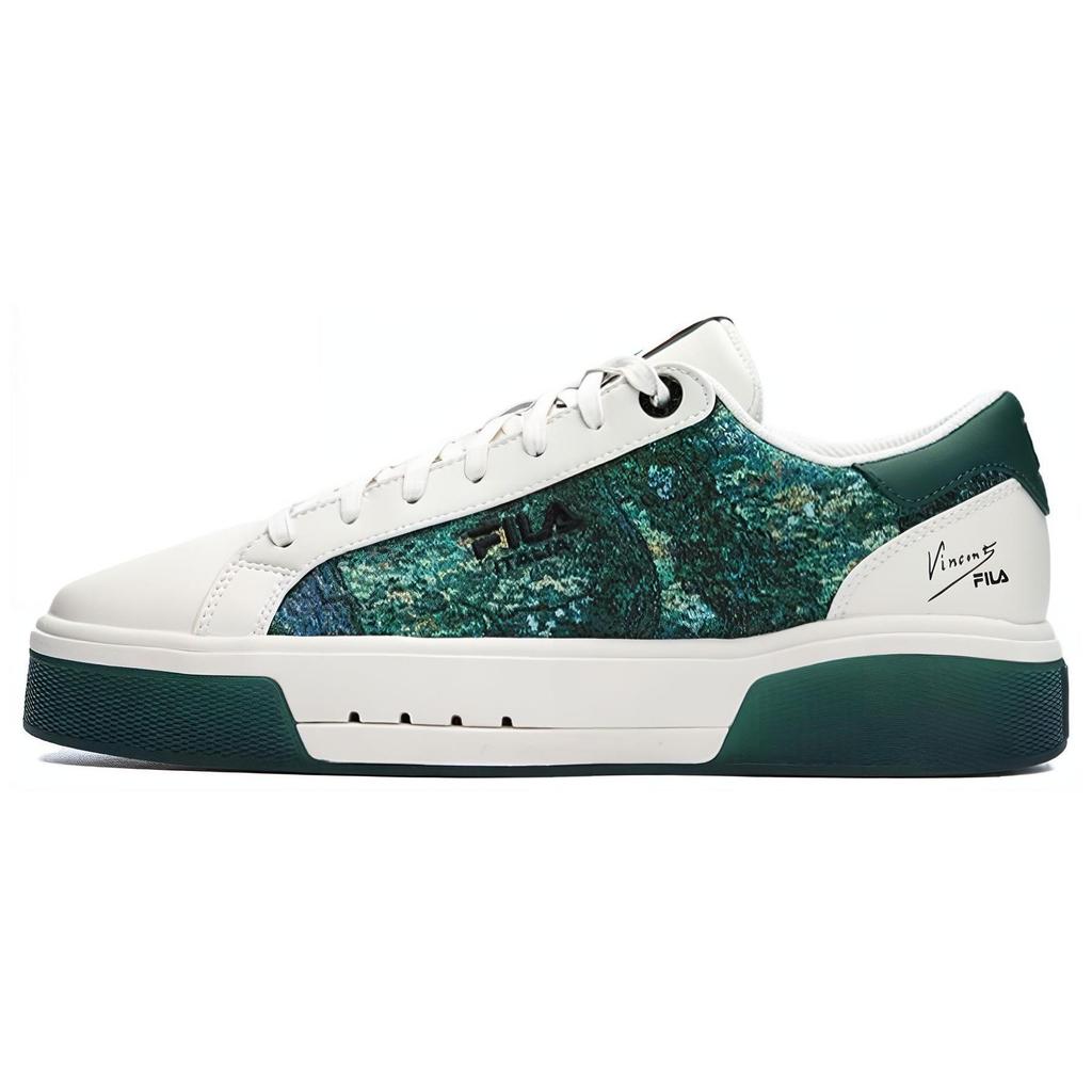 FILA Van Gogh Museum X  Collaboration 1911 Vintage Casual Low-Top Sneakers Men Sneakers Green F12M312211FJG