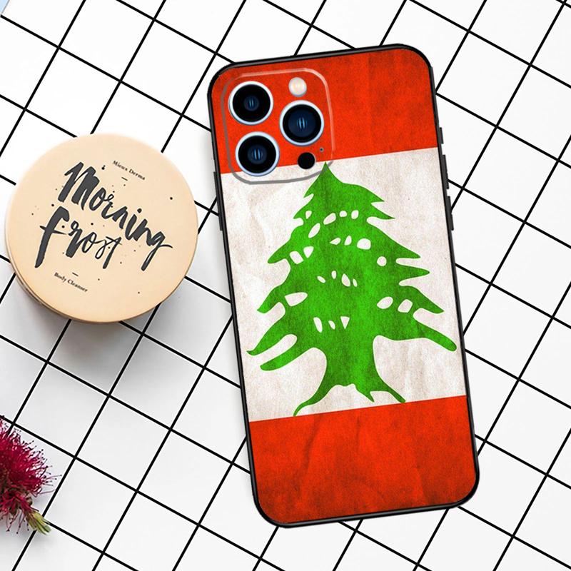 Lebanon Flag Map Case For iPhone 16 15 14 11 12 13 Pro Max Mini X XR XS Max 7 8 16 15 Plus Cover Funda