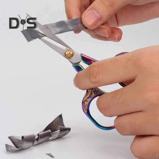Vintage Chinese Style Sewing Scissors Heavy Duty Stainless Steel Sharp Blade Multipurpose Tailor Scissors DIY Embroidery Arts Crafts Crochet Yarn