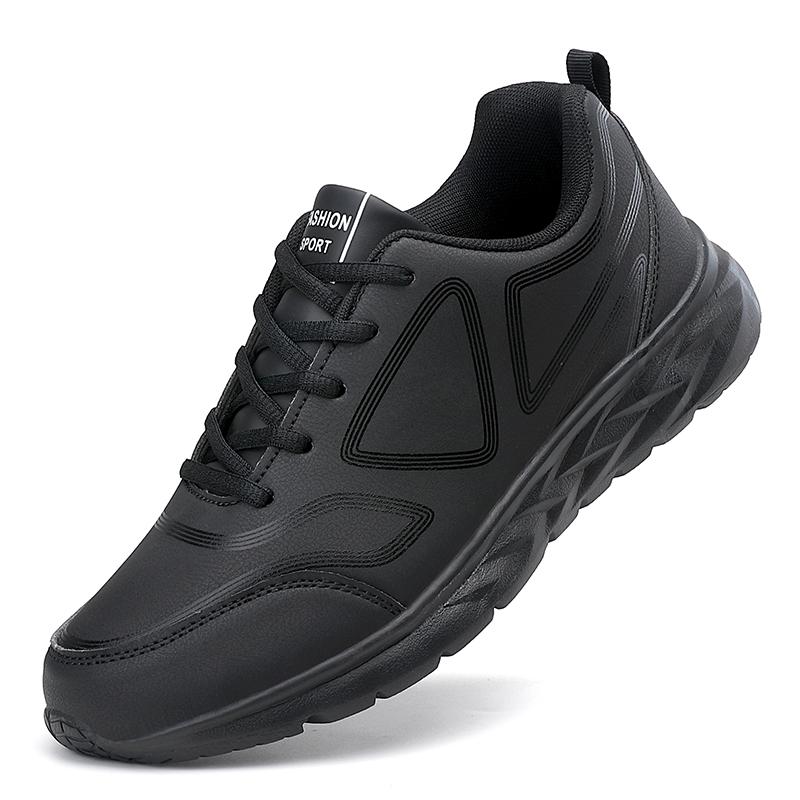 MAEDEF New High Quality Running Shoes Leather Waterproof Athletic Sneakers Men Anti-slip Walking Shoes Comfortable Leisure Shoes