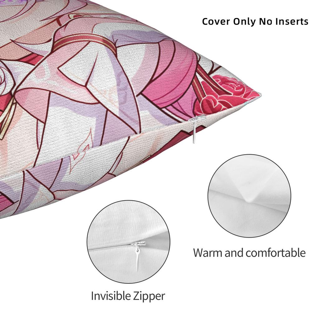 Honkai Star Rail Pillow Cover  Design Cushion Cover Retro Trendy Pillow Case For Sofa Car Home Decor