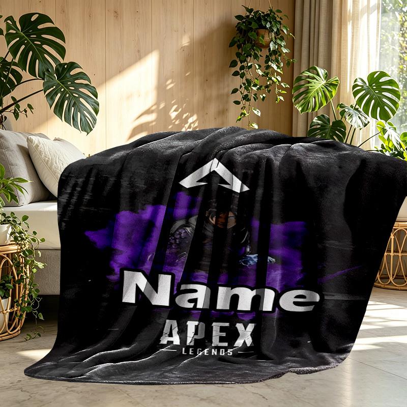 Custom Name Personalized Apex Legends Print Blanket, Home Decor, Bedroom, Sofa, Camping, Couch, Gifts for Birthday Christmas