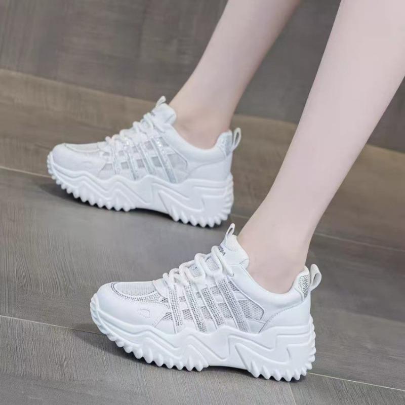 Dad shoes women's summer new mesh breathable sports shoes versatile muffin thick sole heightening casual shoes