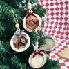 Christmas party hand-painted pendants, European and American style wooden handicrafts, diy Christmas photo frames