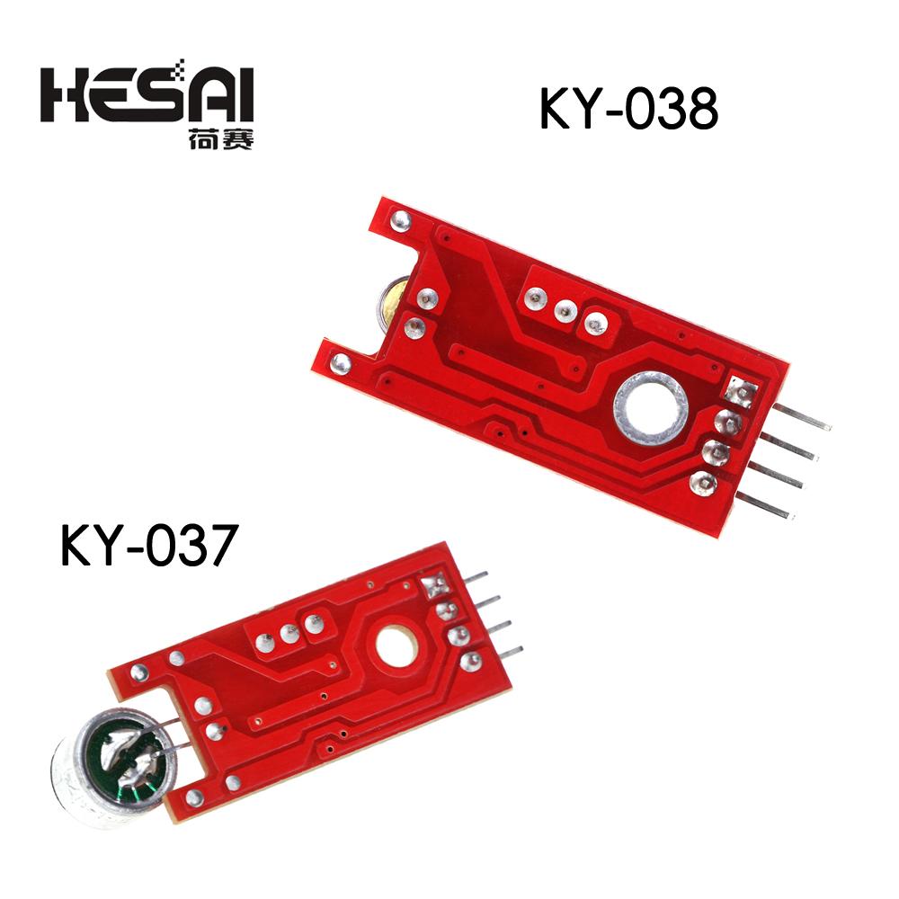 KY-038 KY-037 New 4Pin Voice Sound Detection Sensor Module Microphone Transmitter Smart Robot Car For Arduino DIY Kit KY038