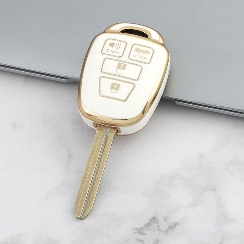 2/3/4 Buttons Tpu Car Key Cover Case For Toyota Camry Rav4 Corolla Tacoma Vios Prius C Highlander Anti-Scratch Protective Case