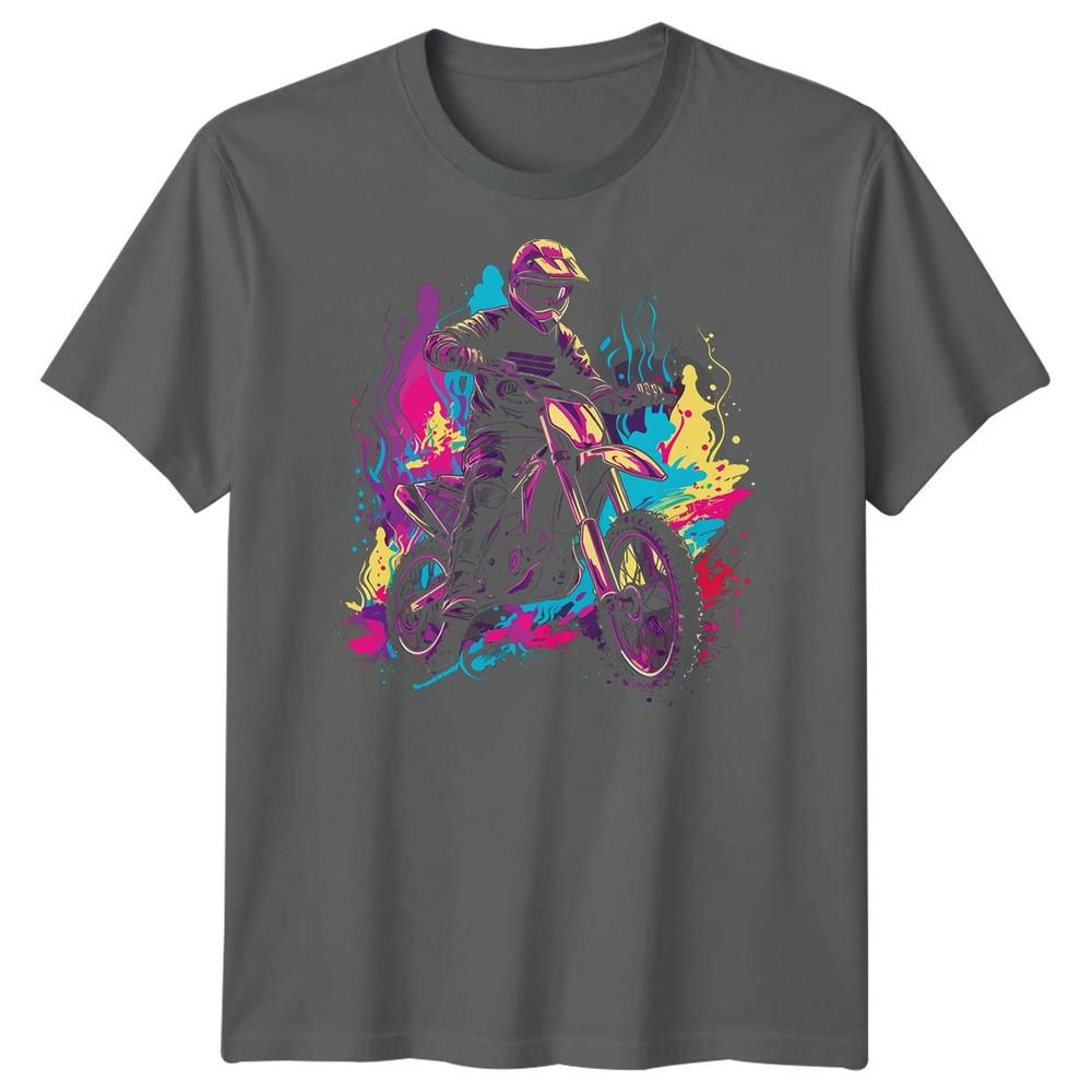 Motocross Rider Dirt Bike Sports Unisexs TShirt Extreme Action