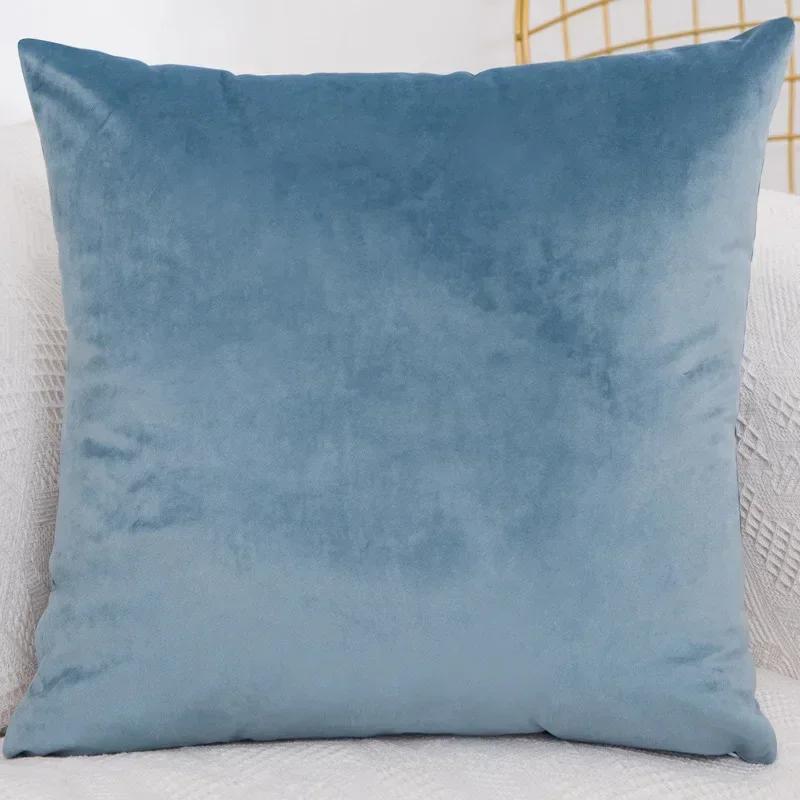Bedroom Velvet Case Pillow Throw for Sofa Cover Square Pillowcase Cushion Decorative 40x40/45x45/50x50/30x50/55x55/60x60cm