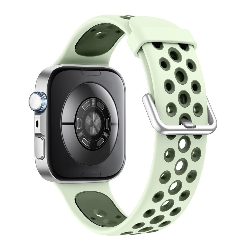 Silicone Watch Band for Huawei Watch Fit 4 Pro/Fit 4/Fit 3 Round Holes Dual Color Replacement Strap