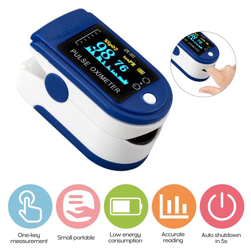 Display Digital Pulse Oximeter Saturation Monitors Portable Fingertip Oximeter