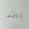Korean Fashion 925 Sterling Silver Flower Inlaid Diamond Ear Clip For Women Non Pierced