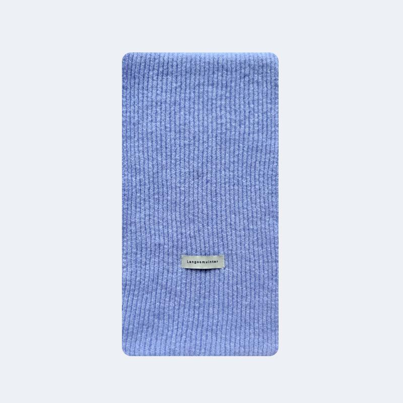 

20*160Cm Luxury Winter Warm Wool Scarf Women Fashion Knitted Solid Color Scarves Shawls Pashmina Lady Wrap Bufanda 20x160cm