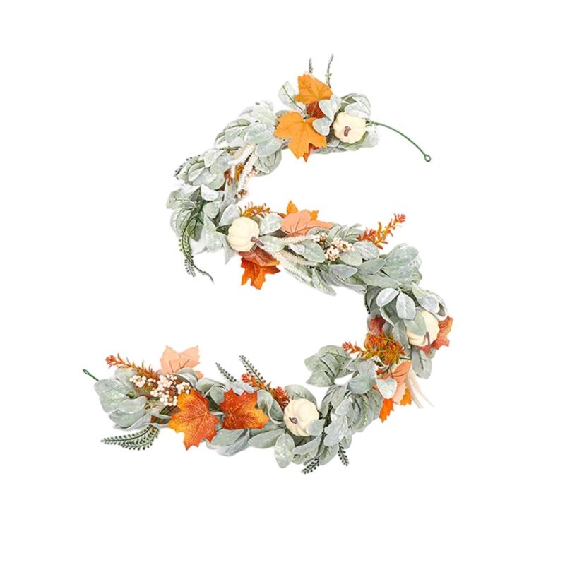 

Fall Maples Leaf Garlands Artificial Autumn Foliages Hanging Decoration For Indoors Outdoor Home Seasonal Party Decors