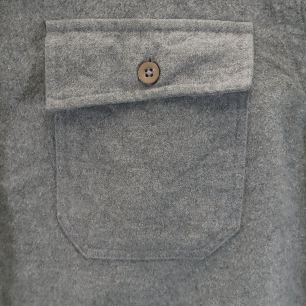 L.L.Bean 90s Old Long sleeve shirt M gray Outdoors Women Used