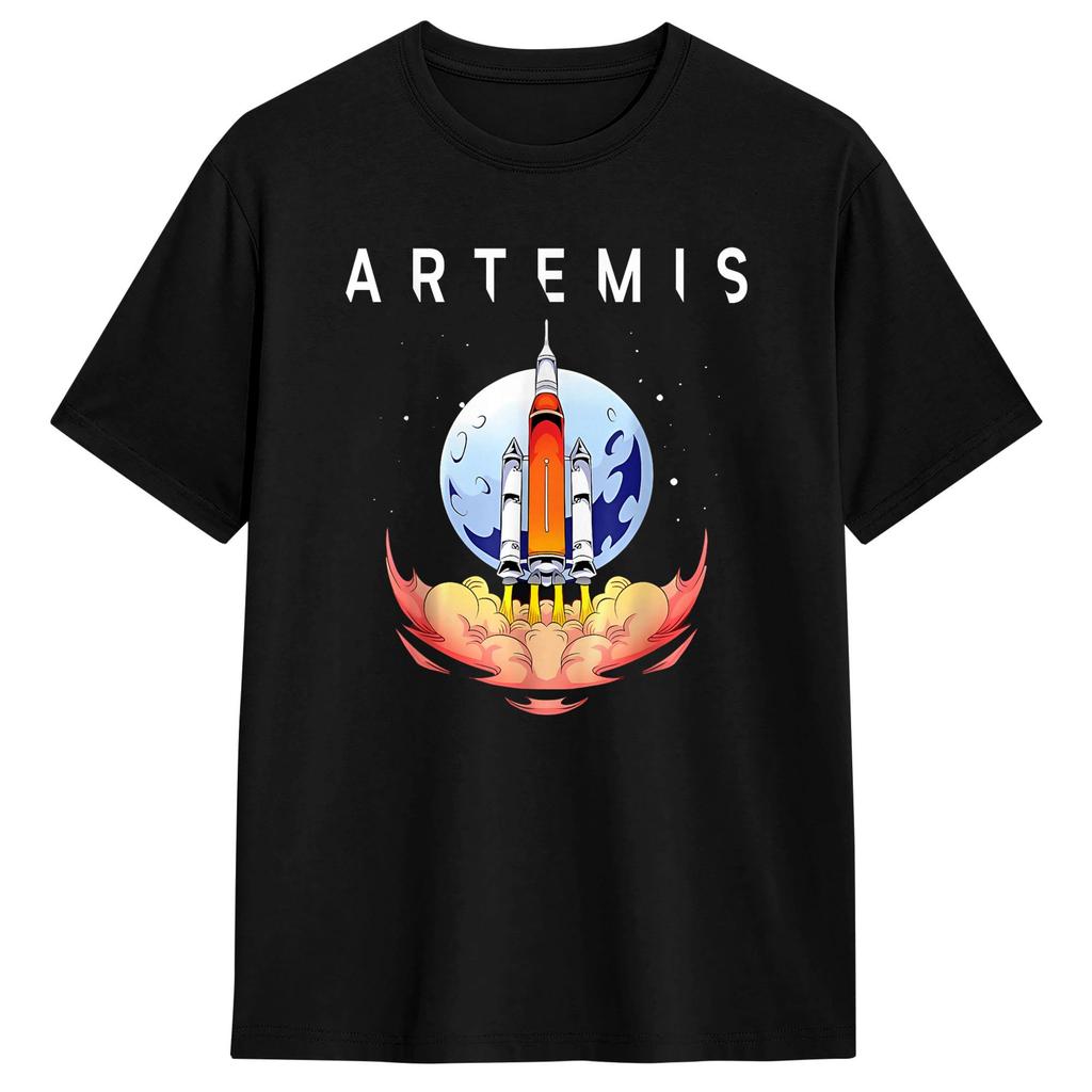 2026 Artemis 2 Back To The Moon TShirt Unisex and Women Summer Cotton Clothing Fashion Round Neck Short Sleeved Tee Streetwear