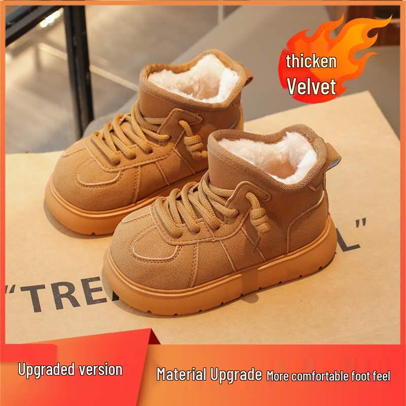 

Children s 2025 Winter Snow Boots, Warm Velvet, for Boys & Girls, Large Size, Capybara Design Size 26, Insole Length 15.6cm