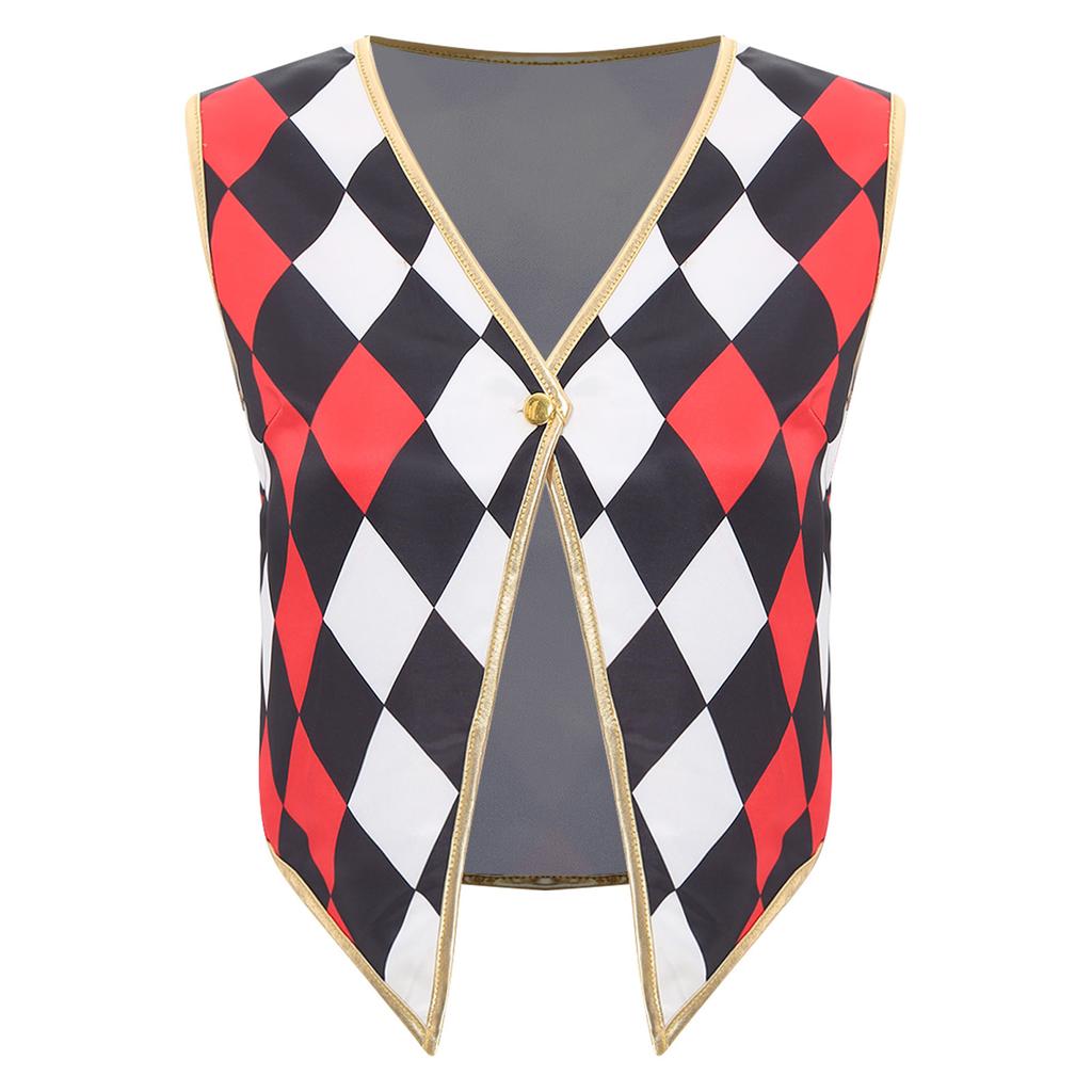Costume da Domatore di Circo da Donna Senza Maniche Scollo a V Gilet