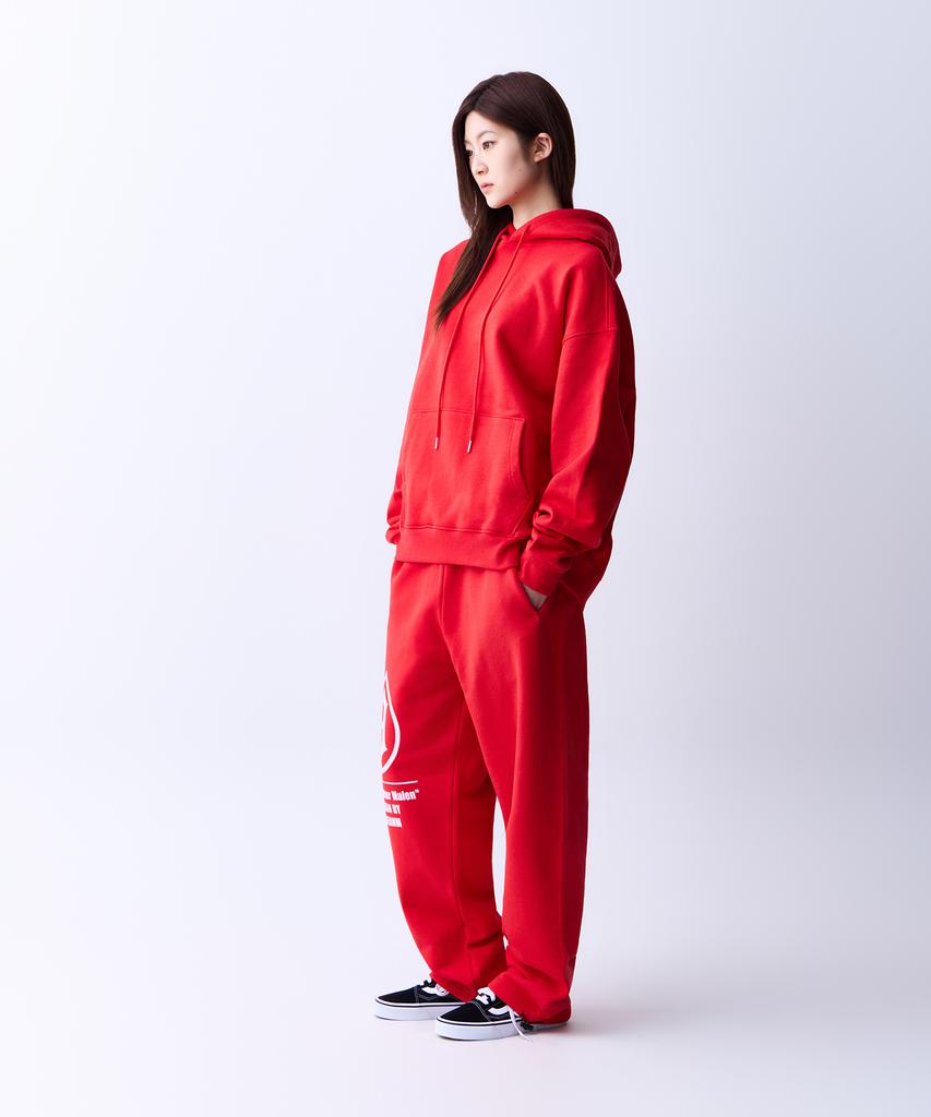 ADERNM Logo Sweatband Pants Red