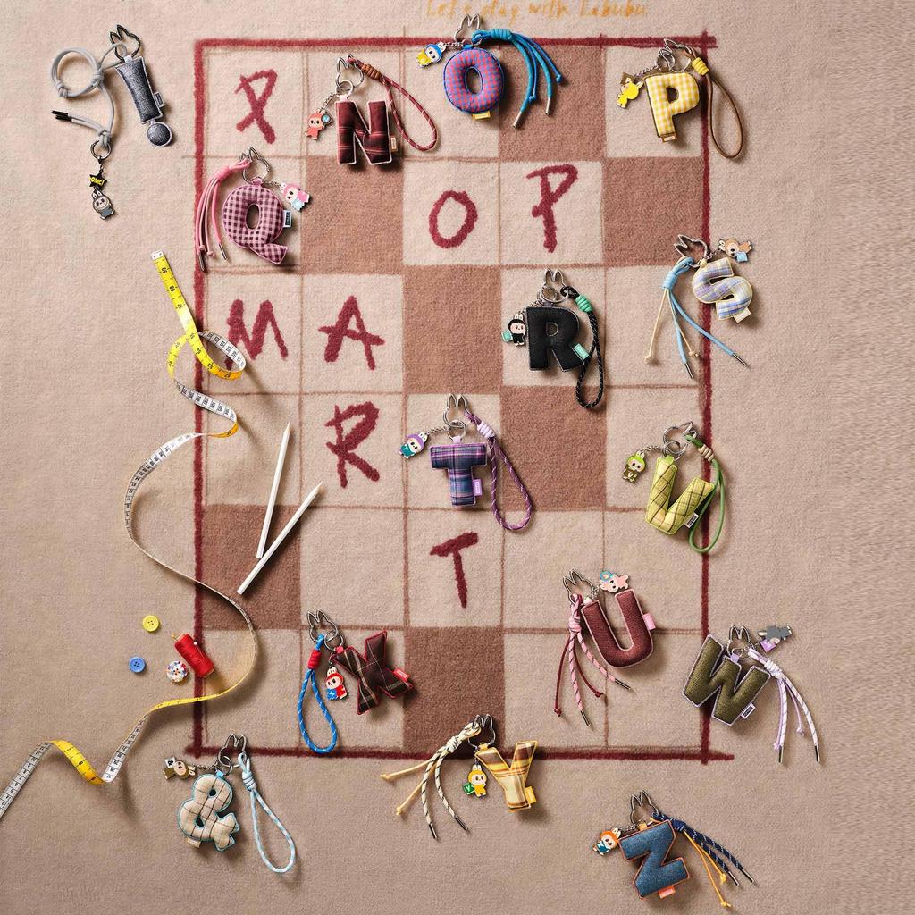 POP MART THE MONSTERS Pin for Love Series Letter Pendant Blind Box (N-Z), N-z., Single Box