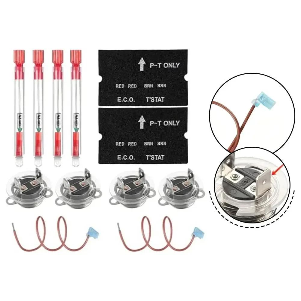 RV Water Heater Thermal Cutoff and ECO Thermostat Kit for Atwood Gas Electric Models with Copper Connection Wires