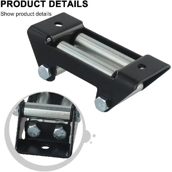 Rolka prowadząca do wyciągarki ATV UTV 4-kierunkowa prowadnica liny 2000 Lbs/4500 Lbs Wzór śrubowy OffRoad Dla marek wyciągarek i mocowań ATV(2000LB)