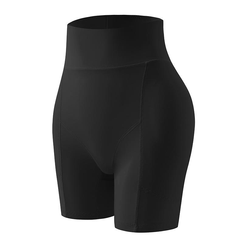 

Women High Waist Seamless Butt Lifting Tummy Control Anti Slip Yoga Safety Shape Shorts L чёрный