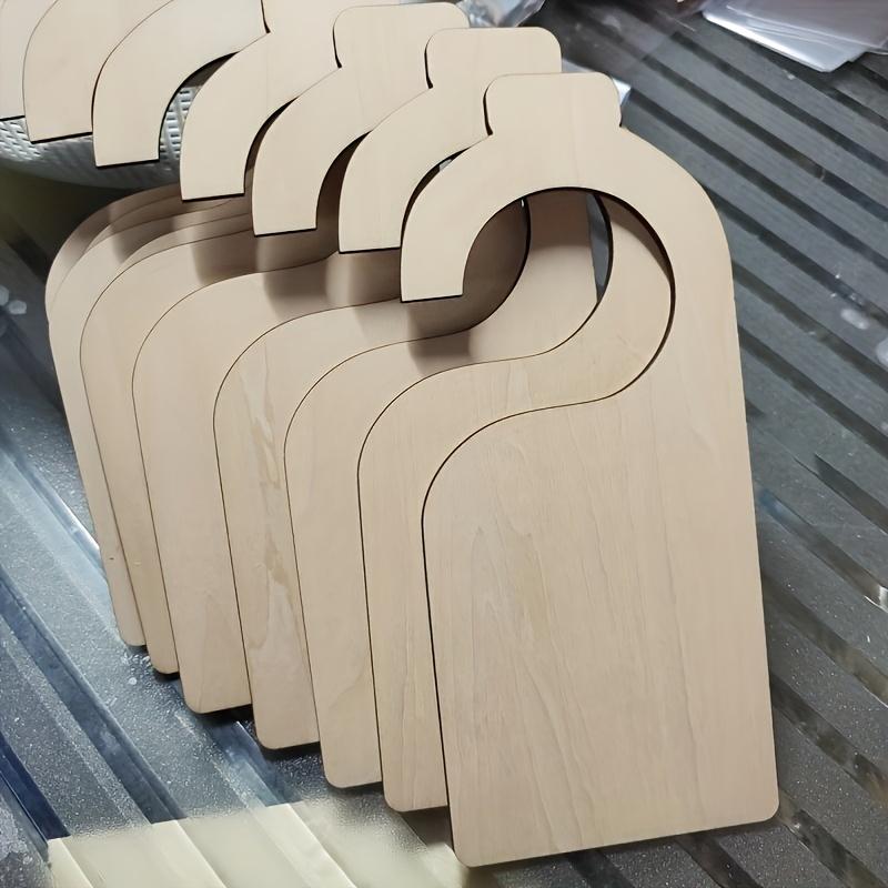 10 Pcs Blank Wooden Closet Dividers - Hanging Size Organizers for Home & Nursery Baby Clothes Racks