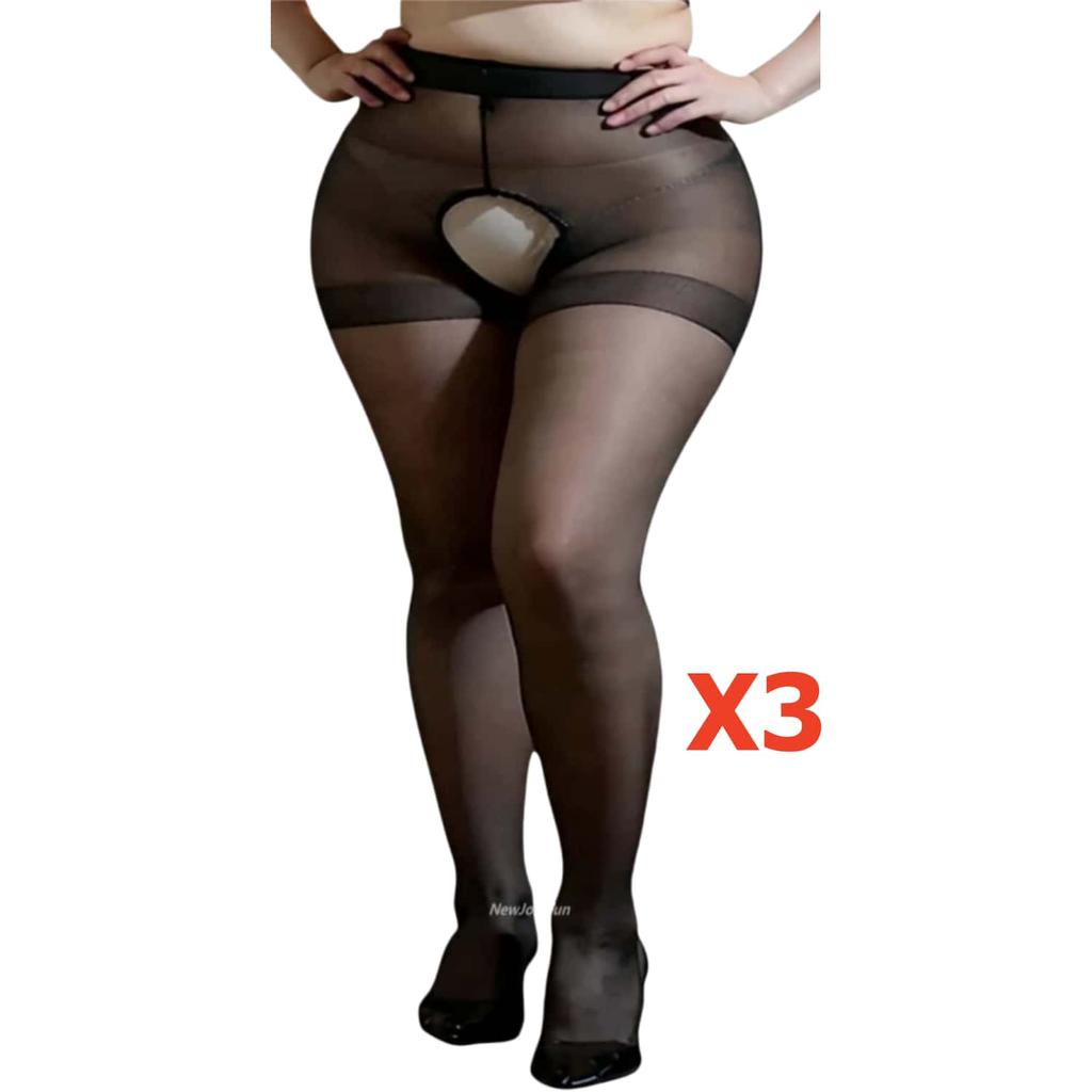 Plus Size Sheer Pantyhose Women Glossy 120Kg Xxl Tights Slimming Thin Summer Panty-Hose Stockings Leg Wear S