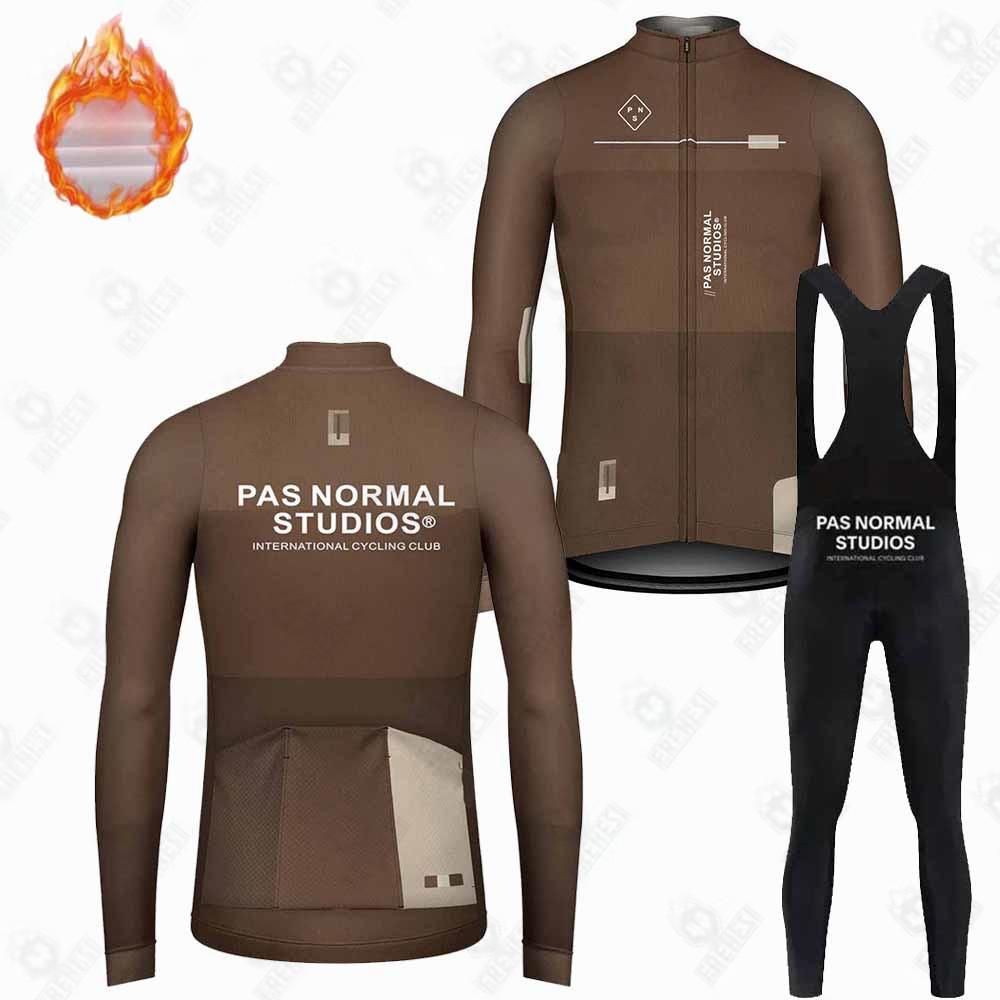 Fleece Suit Winter Cycling Suit Long Sleeve Overalls Trousers Road Bike Mountain Bike Outdoor Cycling Suit 2026 Winter Fleece Warm Cycling Suit