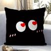 Cute Emoji Expression Pillowcase - Playful Cartoon Face Pillow Cover for Sofa Bedroom Living Room