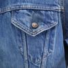 Triple LLL Brand 70s Vintage Denim Jacket Wash Blue Denim Jacket Trucker Men's Used