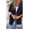 New Women's Fall Winter Lapel One-piece Poncho Coat