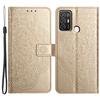 ZTE Blade A52 Tok Mandala Virág Bőr Flip Tok Pénztárcával és Állvánnyal