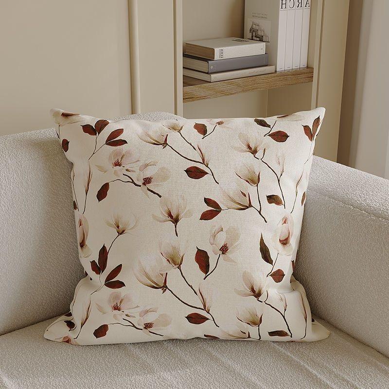 Light Luxury Retro Pillow Cover Sofa Living Room Cushion Cover Pillow Bedside Large Backrest Square Pillowcase