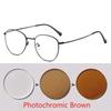 Classic Round Women's Metal Frame Optical Eyeglasses Anti Blue Light Computer Oval Eyeglasses Diopter 0 -1.0 -2.0 To -6.0