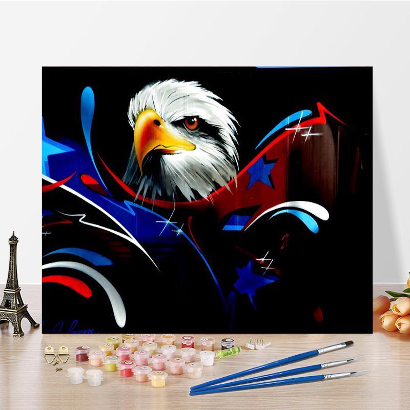 5D DIY Full Drill Square Round Diamond Painting Kit,Eagle and Flag Cross Stitch,Diamond Embroidery Wall Painting Home Decor NEW 2021