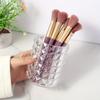 1PCS Acrylic Makeup Brush Holder Organizer Clear Crystal Vanity Decor Personalized Comb Brushes Pen Storage Box Container