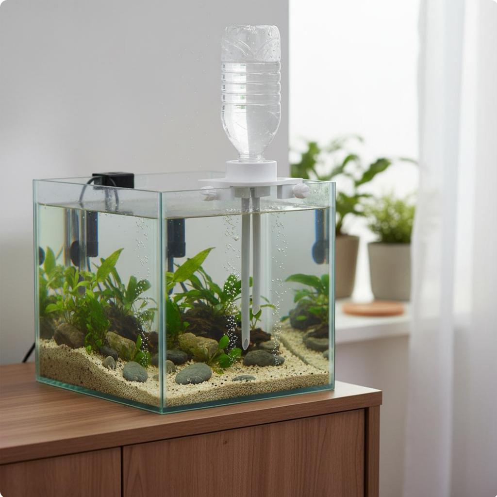 Système Automatique de Compensation d'Eau pour Habitat de Poissons d'Aquarium Installation Facile Remplisseur d'Eau Automatique pour Habitat Aquatique pour Débutants