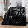 3D Gothic Horror Ghost Skull Soft Plush Blanket,Flannel Blanket Throw Blanket for Living Room Bedroom Bed Sofa Picnic Cover Kids