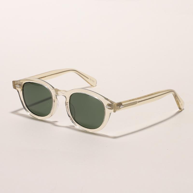 Retro Johnny Depp Sunglasses Men Women Polarized Sun Glasses Brand Vintage Acetate Frame For Male Eyeglasses Eyewear
