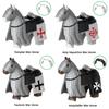 MOC Medieval Military Building Blocks Cavalry Regiment Knight Horse Animal Accessories Set Mini Bricks Buy Goods Boy Toy Gift