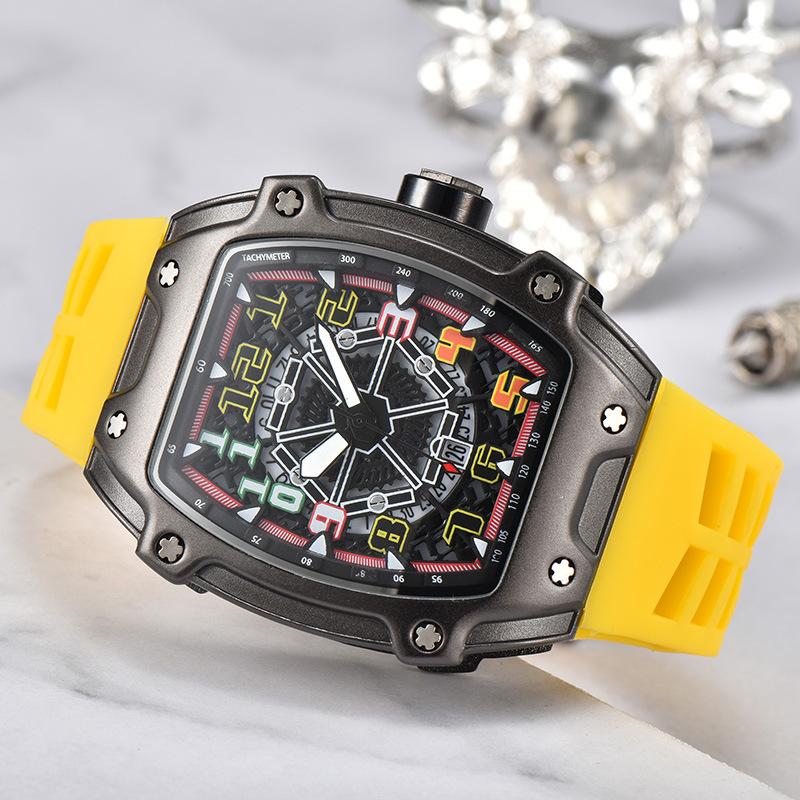 Cross-border Foreign Trade Men's Watch Men's Luminous Quartz Watch Personalized Internet Celebrity J Wine Barrel Fashion Watch