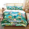 Cartoon Duvet Cover The Octonauts Pillowcase Bedding Set Adult Boy Girl Bedroom Decoration Kids Gift Single Double Large Size
