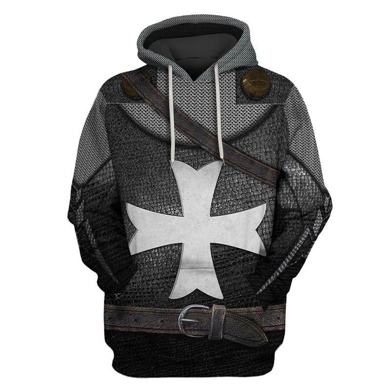 Medieval Hoodie Knight 3d Printed Seatershirt Hooded Pullover Men Women Tops