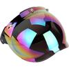 3 Snap Bubble Motorcycle Helmet Visor Face,3 Snap Visor Flip Open Face Bell Bubble Antifog 3/4 Up Adapter Lens Helmets,Motorcycle Retro 3 snap Sun