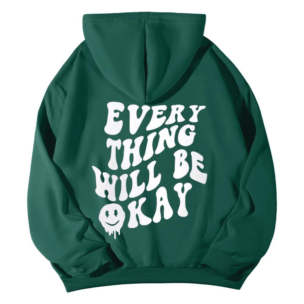 SOLY HUX Women's Sweatshirt Pattern Hoodie Casual Long Sleeve Loose Pullover with Kangaroo Pocket