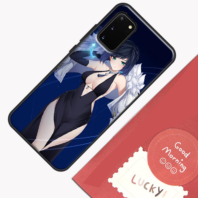Yelan Genshin Impact Phone Case For Samsung Galaxy S24 S26 Ultra S20 S21 S22 S23 S25 Plus S10 S25 FE Cover Shell